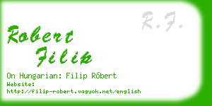 robert filip business card