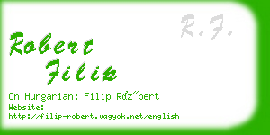 robert filip business card